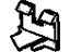 GM 25721261 Rocker Molding Retainer, Passenger Side
