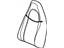 GM 19331403 Cover, Seat Back Cushion, Passenger Side GM 19331403 Cover, Seat Back Cushion, Passenger Side