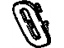 GM 16659858 Seat Belt Bezel, Passenger Side