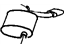 GM 25644112 Muffler & Pipe, Driver Side