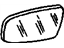 GM 12522232 Mirror Glass, Rear Driver Side