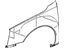 GM 15818621 Fender, Front Fender GM 15818621 Fender, Front Fender