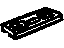 GM 10155118 Bezel, Seat Belt, Gray, Passenger Side