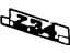 GM 10190598 Decal, Rear Passenger Side GM 10190598 Decal, Rear Passenger Side