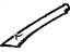 GM 90440244 Windshield Pillar Trim, Gray