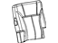 GM 88983523 Cover, Am7 - Rear Folding Bench Seat Back GM 88983523 Cover, Am7 - Rear Folding Bench Seat Back