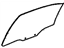GM 25747978 Door Glass, Rear Passenger Side
