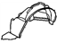GM 25678179 Fender Liner, Front Inner Driver Side