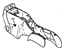 GM 89045290 Console, Seat Separator Console