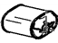 GM 12529520 Muffler, Passenger Side