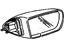 GM 22645394 Mirror, Black, Rear Passenger Side