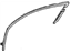 GM 22605805 Run Channel, Black, Front Driver Side