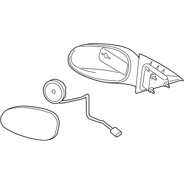 Chevy Impala Side View Mirrors - 25947194