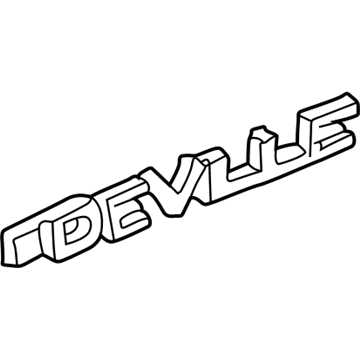 GM 25661450 Nameplate, Rear GM 25661450 Nameplate, Rear