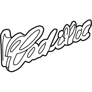 GM 3527157 Nameplate, Rear