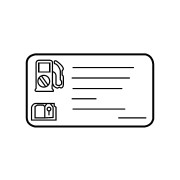 GM 13323045 Fuel Label