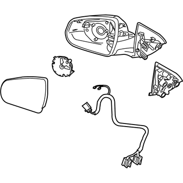 Cadillac Side View Mirrors - 23213105