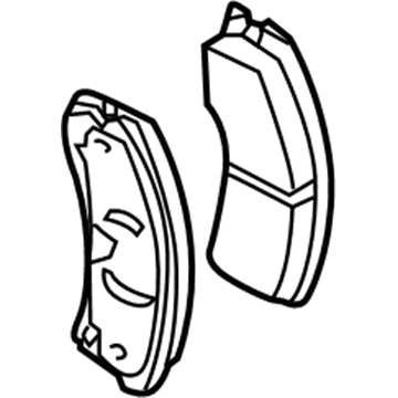 Chevy Corvette Brake Pad - 89026853