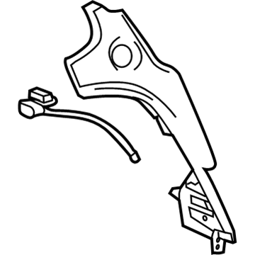 GM 22965845 Trim Pad, Black, Passenger Side