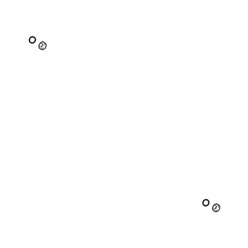 GM 19121446 Outer Belt Assembly Button, Front