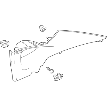 Buick 23445342 Upper Quarter Trim