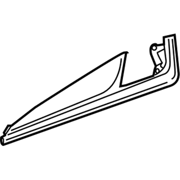 GM 23434346 Applique, Black