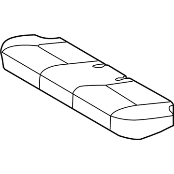 GM 19185007 Cushion Cover, Gray, Rear