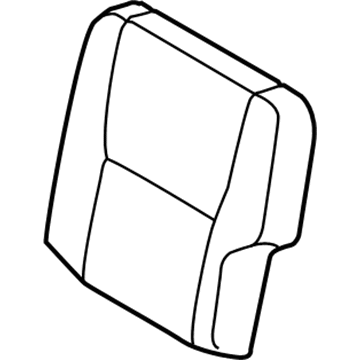 GM 19184981 Seat Back Cover, Gray, Rear Driver Side GM 19184981 Seat Back Cover, Gray, Rear Driver Side