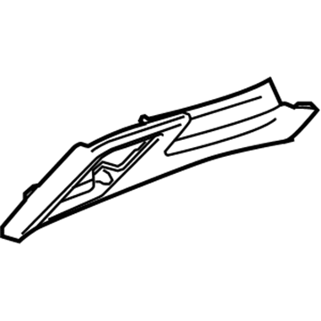 GM 22869767 Knee Bolster, Black