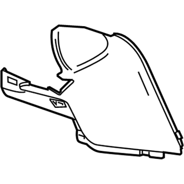 GM 13493531 Extension Panel, Driver Side GM 13493531 Extension Panel, Driver Side