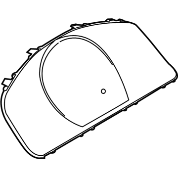 GM 19316396 Cluster Lens, Driver Side