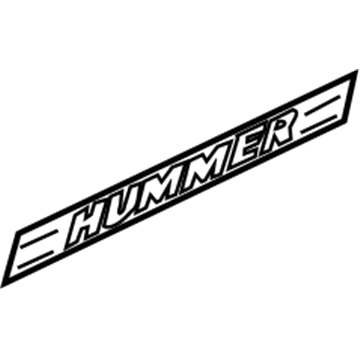 Hummer 10358762 Front Molding