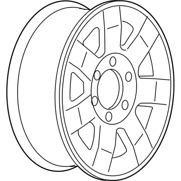 Hummer 9595907 Wheel, Alloy