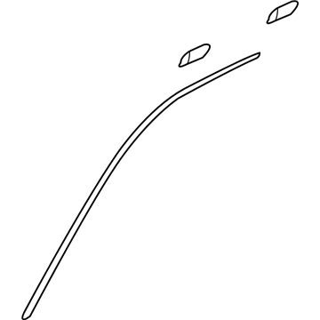 GM 25891059 Drip Molding, Driver Side GM 25891059 Drip Molding, Driver Side