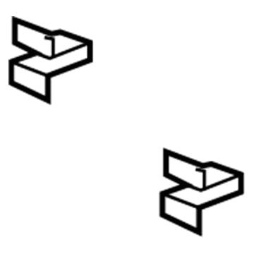 Pontiac 11588650 Lower Quarter Trim Clip