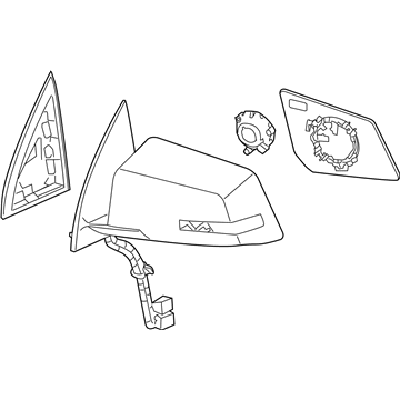 GMC Acadia Limited Side View Mirrors - 23453776