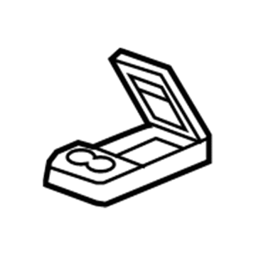 GM 15901744 Armrest, Titanium, Rear Driver Side