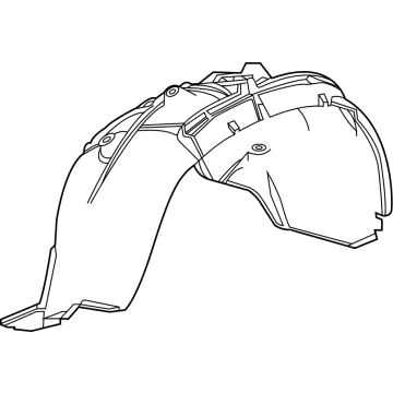 GMC Yukon Fender Splash Shield - 84856831