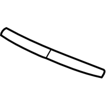 GM 22736920 Emblem, Black; Red Line