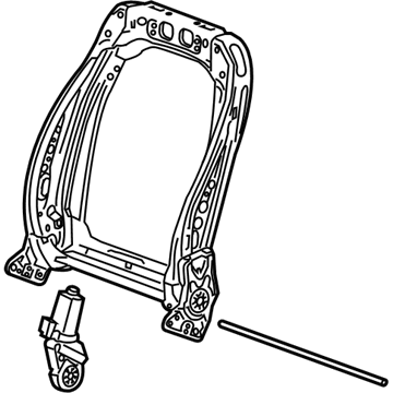 GM 13507593 Seat Back Frame, Front GM 13507593 Seat Back Frame, Front