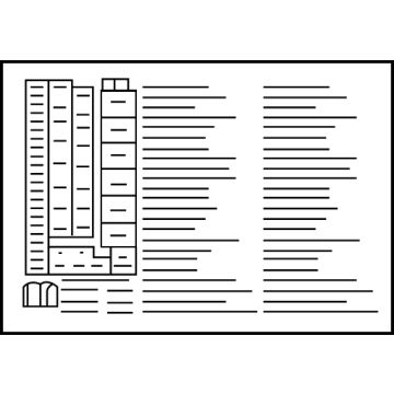 Chevy 42814545 Fuse Box Label