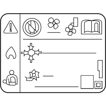Chevy 84492906 A/C Label