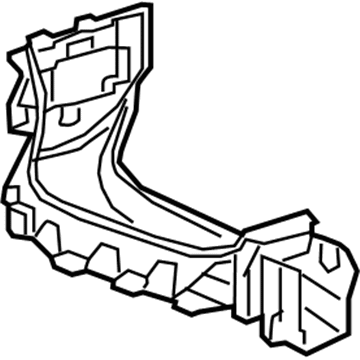 GM 42492283 Upper Trim, Light Gray, Passenger Side