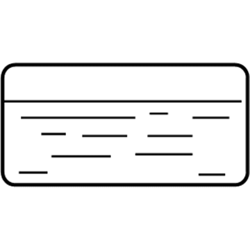 Cadillac 12565610 Caution Label