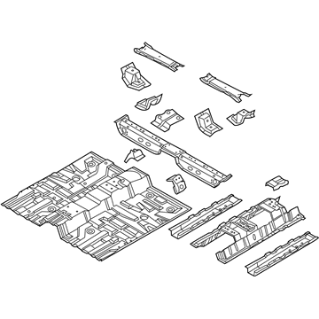 Pontiac 96813448 Floor Pan Assembly