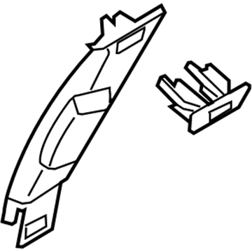 Saturn 13223872 Upper Center Pillar Trim