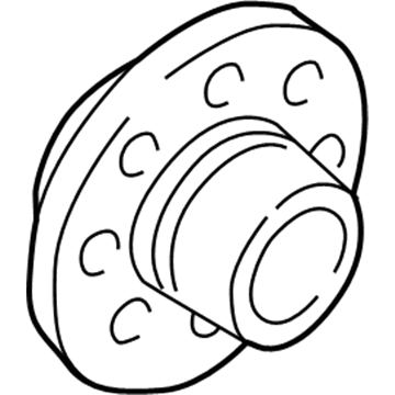 GMC Wheel Hub - 25843093