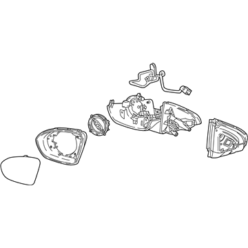 Buick Regal Sportback Side View Mirrors - 39186980