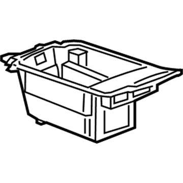 GM 84097222 Compartment Box, Black, Front Center GM 84097222 Compartment Box, Black, Front Center