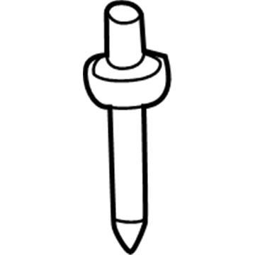 GM 19260225 Upper Molding Rivet, Front